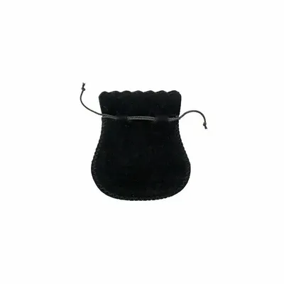 Gifts - Suede-like cotton and viscose pouches, black - 9.5 x 8cm (x5) - LAVAL 1878