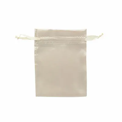 Gifts - Beige synthetic satin purses, 12 x 13cm (x10) - LAVAL 1878