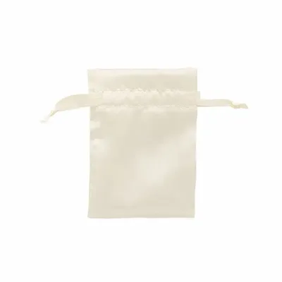 Gifts - Cream-colored synthetic satin purses, 9 x 9cm (x10) - LAVAL 1878