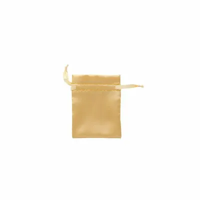 Gifts - Gold synthetic satin purses, 9 x 9cm (x10) - LAVAL 1878