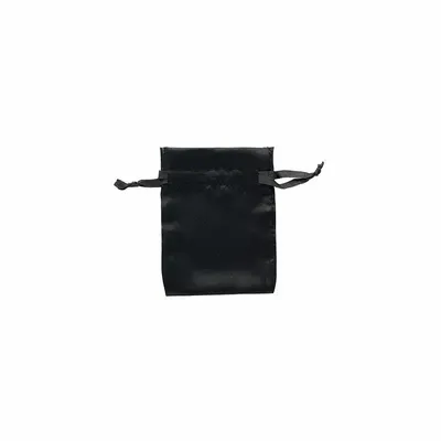 Gifts - Black synthetic satin purses, 9 x 9cm (x10) - LAVAL 1878