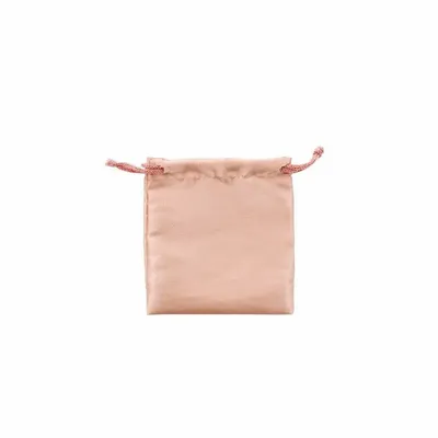 Gifts - Synthetic satin drawstring bags, powder pink, 11 x 10cm (x5) - LAVAL 1878