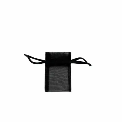 Cadeaux - Bourses voile organdi synthétique noir, 7 x 7cm (x10) - LAVAL 1878