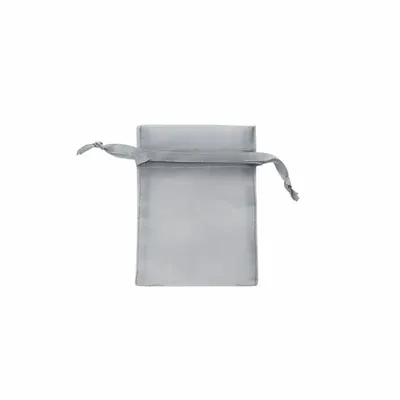 Cadeaux - Bourses voile organdi synthetique argent, 9 x 9cm (x10) - LAVAL 1878