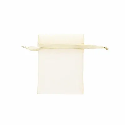 Cadeaux - Bourses voile organdi synthetique ivoire, 12 x 13cm (x10) - LAVAL 1878
