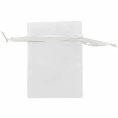 Cadeaux - Bourses voile organdi synthetique blanc, 15 x 17cm (x10) - LAVAL 1878