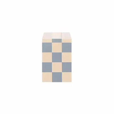Cadeaux - Sachets cadeau mat motif damier, bleu gris/pêche, 7 x 12cm, 70g (x125) - LAVAL 1878