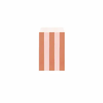 Gifts - Matte gift bags with light pink/terracotta stripes - LAVAL 1878