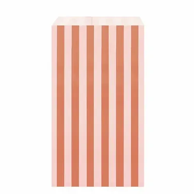Cadeaux - Sachets cadeau mat à rayures rose clair/terracotta - LAVAL 1878