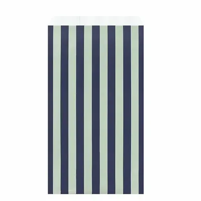 Gifts - Matte gift bags with navy blue/sage green stripes - LAVAL 1878