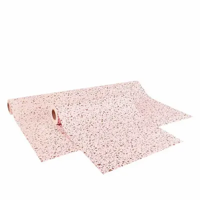 Cadeaux - Papier cadeau rose clair mat à motif terrazzo tricolore - LAVAL 1878