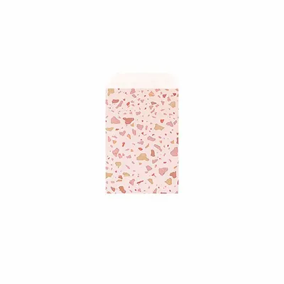 Gifts - Light pink matte gift bags with a tricolor terrazzo pattern - LAVAL 1878