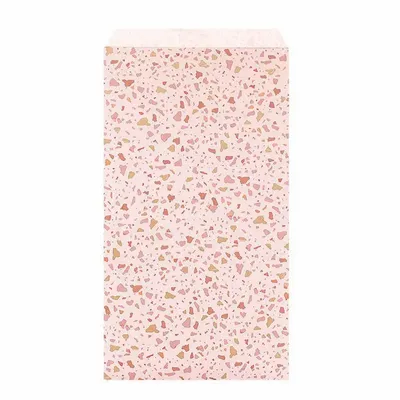 Cadeaux - Sachets cadeau rose clair mat à motif terrazzo tricolore - LAVAL 1878