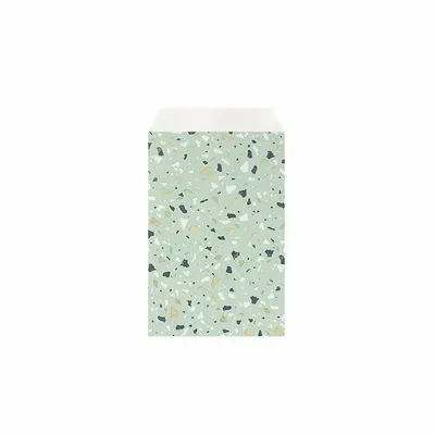 Cadeaux - Sachets cadeau vert sauge à motif terrazzo tricolore - LAVAL 1878