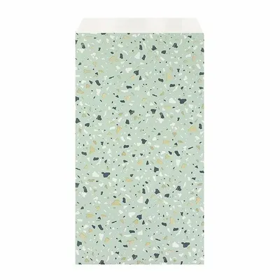 Cadeaux - Sachets cadeau vert sauge à motif terrazzo tricolore - LAVAL 1878
