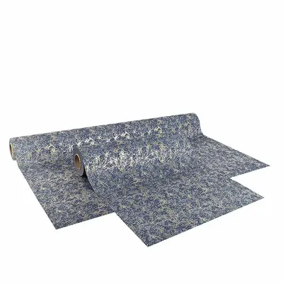 Cadeaux - Papier cadeau motif minéral bleu et doré, 0,35 x 50m, 70g - LAVAL 1878