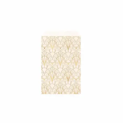 Gifts - Matte cream gift bags with metallic gold Art Deco pattern - LAVAL 1878