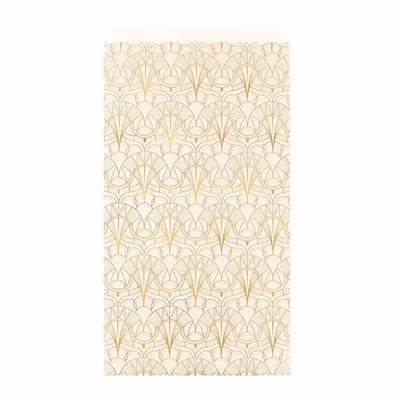 Gifts - Matte cream gift bags with metallic gold Art Deco pattern - LAVAL 1878