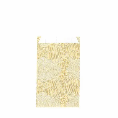 Gifts - White/gold lizard print gift bags, 12 x 4.5 x 20cm, 70g (x125) - LAVAL 1878
