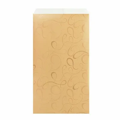 Gifts - Gift bags with matte/shiny gold arabesque design, 18 x 6 x 35cm, 70g (x250) - LAVAL 1878