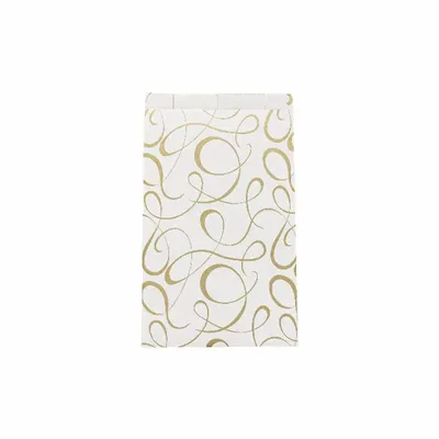 Gifts - Glossy white gift bags with matte gold arabesque print - LAVAL 1878