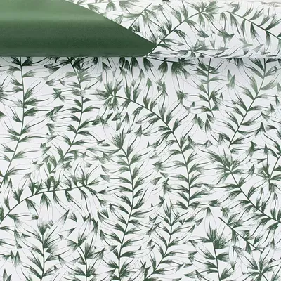 Cadeaux - Papier cadeau réversible fond blanc/vert - LAVAL 1878