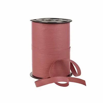 Gifts - Matte crepe-look ribbon in dusty rose - 250m - LAVAL 1878