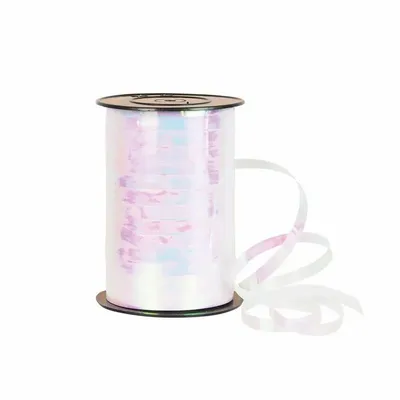 Gifts - White hologram effect ribbon - 250m - LAVAL 1878