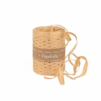 Gifts - Synthetic raffia ribbon, natural kraft color - 200m - LAVAL 1878