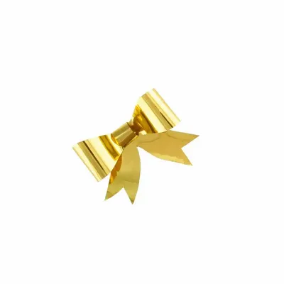 Gifts - Metallic gold adhesive bow ties 5.5cm (x50) - LAVAL 1878