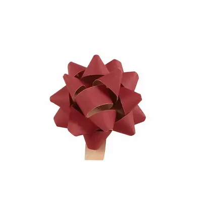 Cadeaux - Choux adhésifs kraft rouge, diam. 7,5cm (x50) - LAVAL 1878