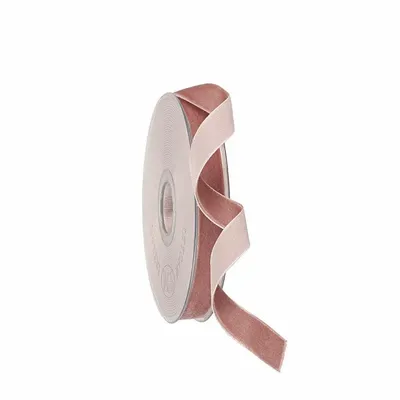 Gifts - Old rose synthetic velvet ribbon - m - LAVAL 1878