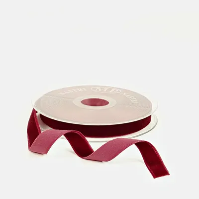 Gifts - Burgundy synthetic velvet ribbon - m - LAVAL 1878