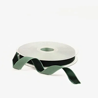 Gifts - Dark green synthetic velvet ribbon - m - LAVAL 1878