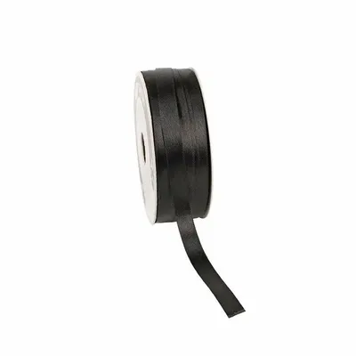 Gifts - Black satin-look synthetic ribbon - 100m - LAVAL 1878