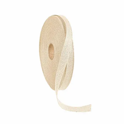 Gifts - Gold glitter ribbon, cream color - 50m - LAVAL 1878