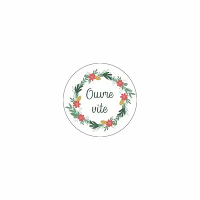 Gifts - Round adhesive gift tags. Open quickly. - LAVAL 1878