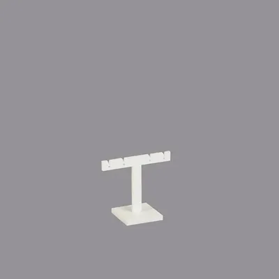 Gifts - Matte white plexiglass display stand for 2 pairs of stud earrings - LAVAL 1878