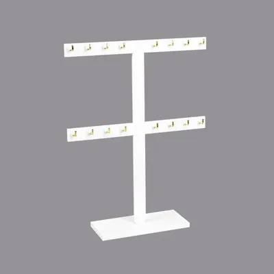 Cadeaux - Présentoir plexi blanc mat 16 paires de boucles d'oreilles - LAVAL 1878