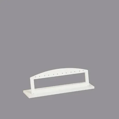 Cadeaux - Présentoir NOMADE 6 paires de BO plexi blanc mat H 5,5cm - LAVAL 1878