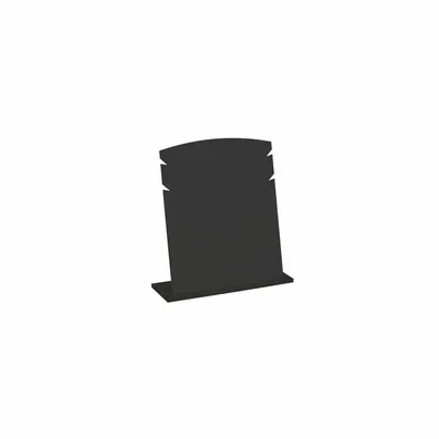 Cadeaux - Présentoir NOMADE 2 chaînes/bracelets plexi noir mat - encoches côtés - LAVAL 1878