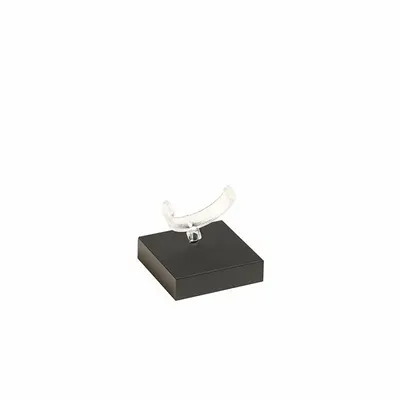 Gifts - matte black plexiglass ring display stand with spring - LAVAL 1878