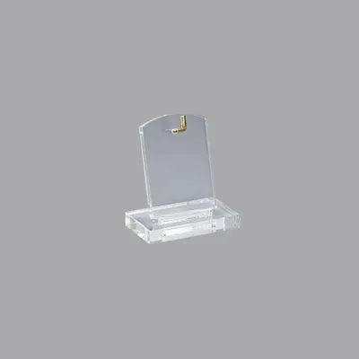 Gifts - NOMADE display stand with transparent plexiglass pendant - Gold straight hook - LAVAL 1878