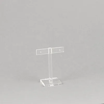 Cadeaux - Présentoir 1 paire de boucles d'oreilles plexi transparent H 8cm - LAVAL 1878