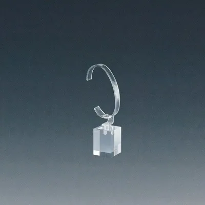 Gifts - Transparent plexiglass watch stand with solid base, 3 x 3 x H 4cm - LAVAL 1878