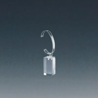 Gifts - Watch stand in clear plexiglass with a solid square base, 3 x 3 x H 6cm - LAVAL 1878