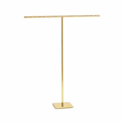 Gifts - Gold-tone metal earring display stand for 8 pairs, 26cm high - LAVAL 1878