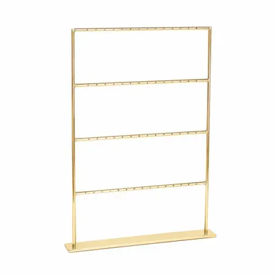 Gifts - Gold-tone metal tiered display stand for 28 pairs of earrings - LAVAL 1878