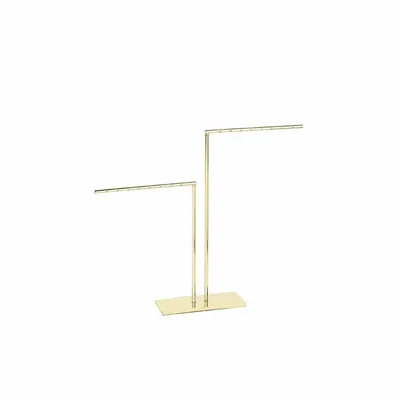 Cadeaux - Présentoir métal doré 2 branches pour 8 paires de boucles d'oreilles - LAVAL 1878