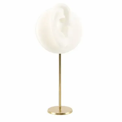 Cadeaux - Présentoir piercings pour oreille droite silicone blanc - LAVAL 1878